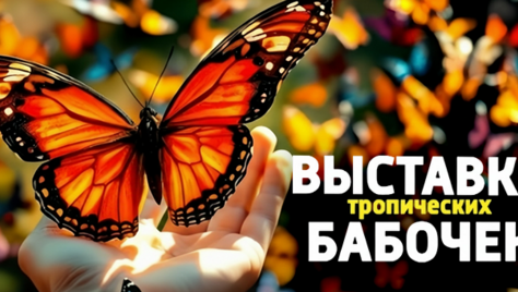 Выставка тропических бабочек и авторские мастер‑классы со скидкой до 28%